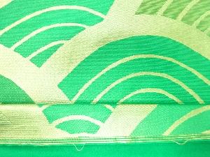 アンティーク　川島織物製　青海波模様織出し名古屋帯